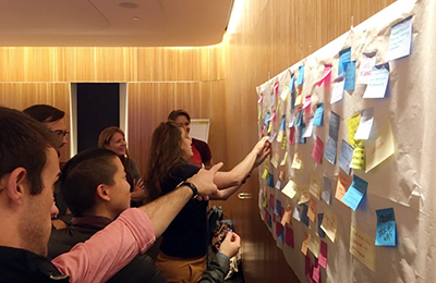 CLP candidates worked together to develop a framework for continued civic leadership. Credit: Center for Architecture.