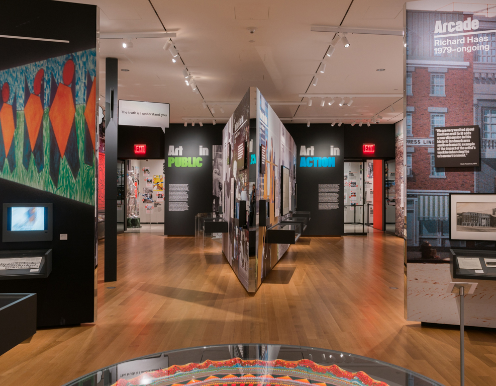 “Art in the Open: Fifty Years of Public Art in New York” at the Museum of the City of New York, designed by Tsao & McKown. Credit: Rob Stephenson.