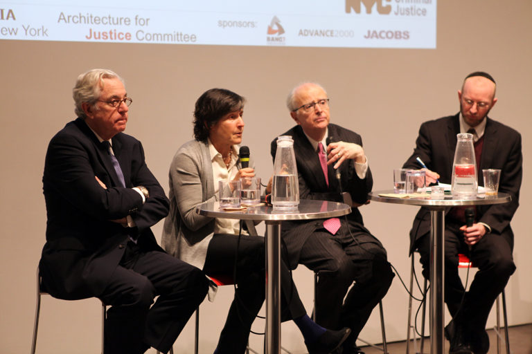 "The Future of NYC Jails" speakers and moderator. Credit: Center for Architecture