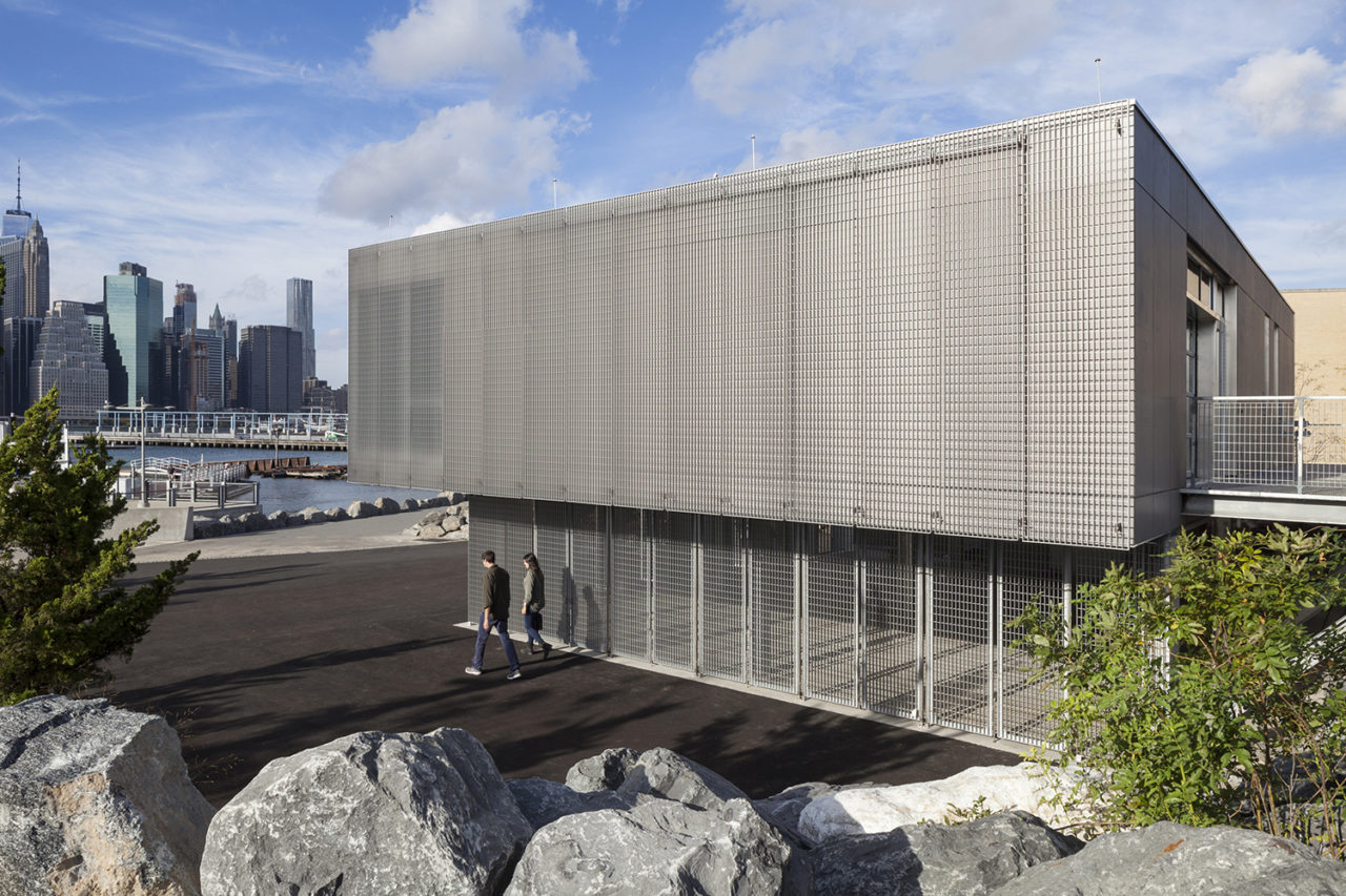 Brooklyn Bridge Park Boathouse by Architecture Research Office. Credit: Elizabeth Felicella.