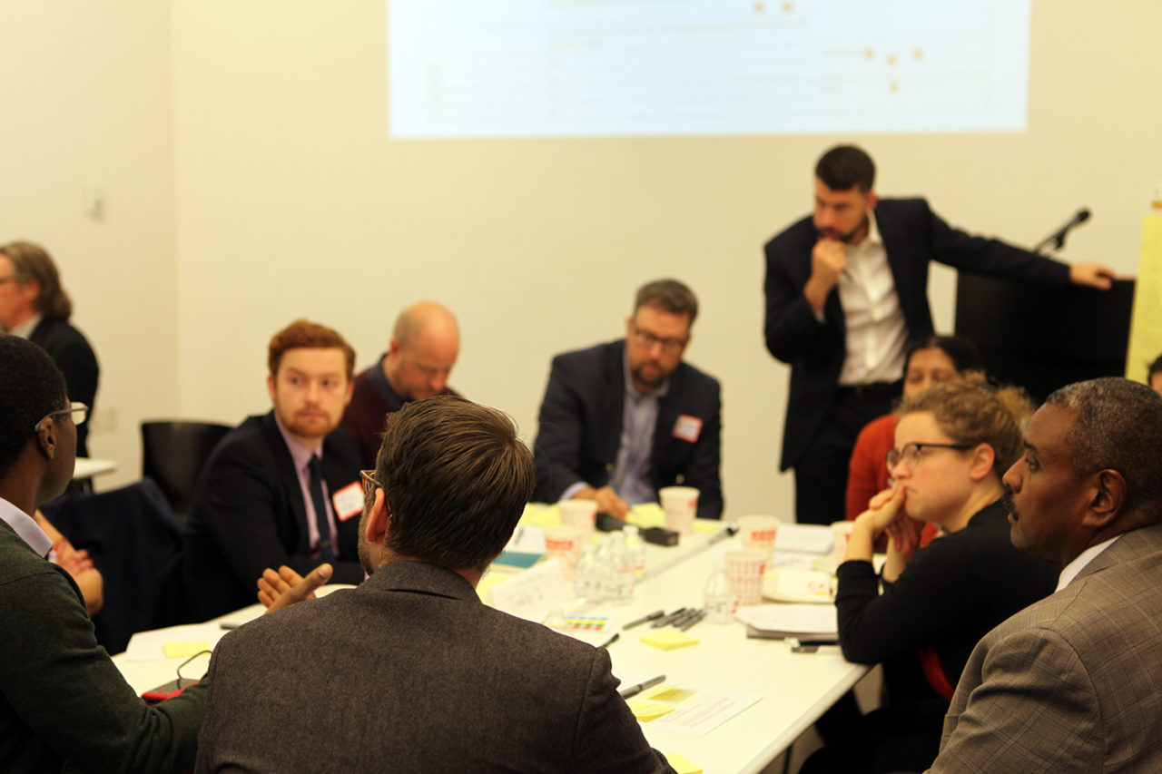 On 12.11.2017, AIANY hosted a Conscious Shelter Design workshop. Members worked with DHS to strategize how to make new homeless shelters more sustainable and functional for their residents and surrounding communities. As one of the central social justice issues of our time, it is important that architects take a strong stand to combat the rise in homelessness. Credit: Center for Architecture.