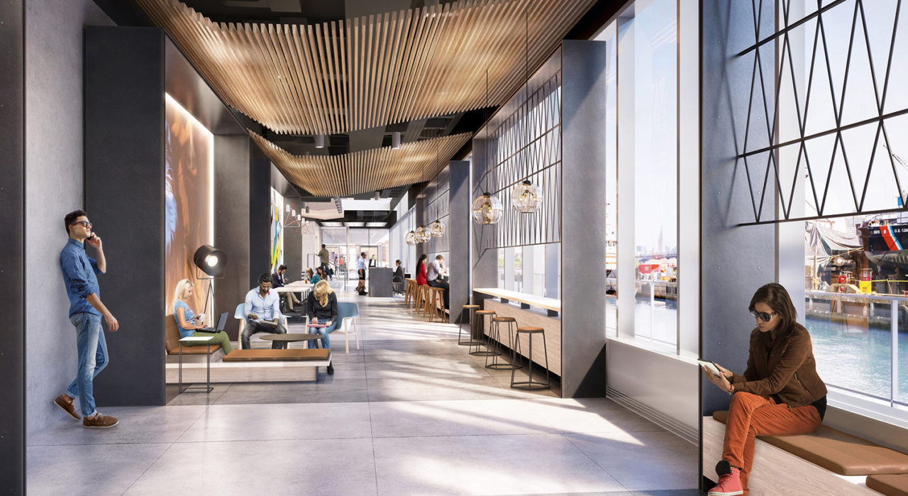 Dock 72 by S9 Architecture with Perkins Eastman and interiors by Fogarty Finger. Credit: Fogarty Finger.