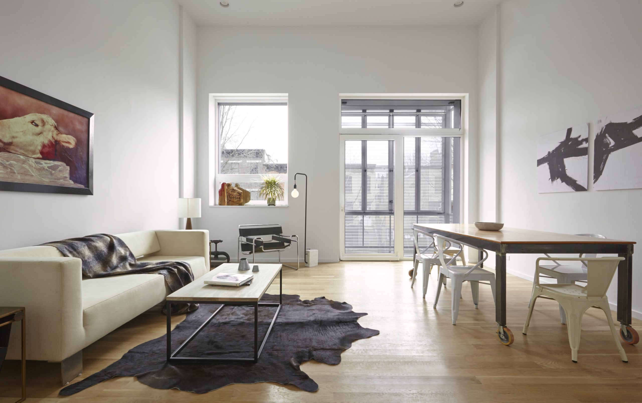 R-951 Residence: NYC Passive House + Net Zero Row House by Paul A. Castrucci, Architect. Photo: Timothy Bell.