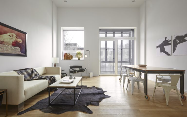 R-951 Residence: NYC Passive House + Net Zero Row House by Paul A. Castrucci, Architect. Photo: Timothy Bell.