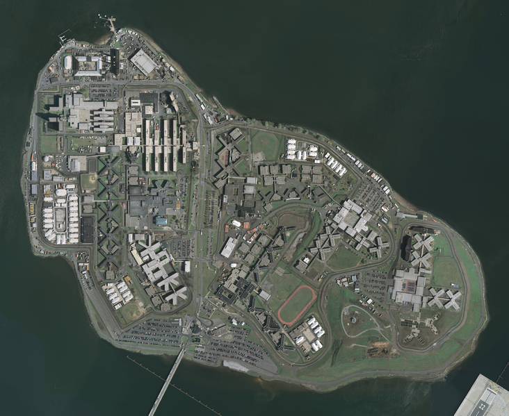 Rikers Island, courtesy of Wikimedia Commons.