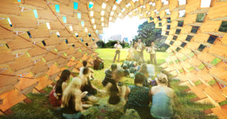 Seed Cone Pavilion by DFA. Image: DFA.