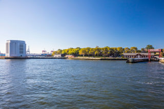 Aerial view of Governors Island, New York, NY. Architect/Designer: Municipal, City of NY. Photo: Richard Titus.