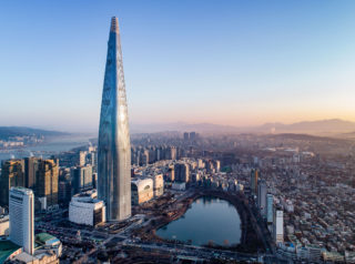 Lotte World Tower, Mixed-Use Supertall Facility, Seoul, South Korea. Architect/Designer: KPF. Photo: Tim Griffith.