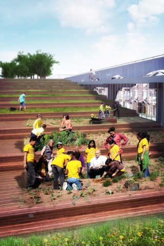 Upside Down Bridge by Hyontek Yoon of Queens, New York, USA.