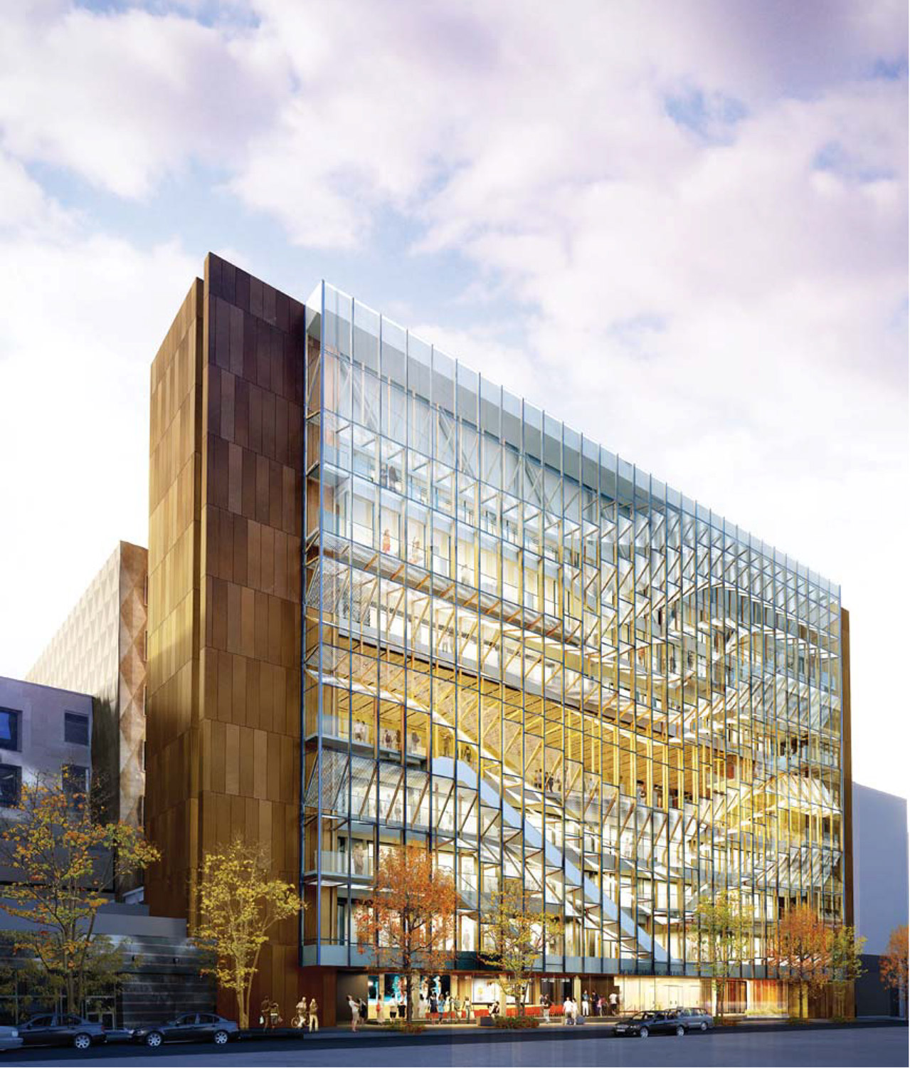 Fashion Institute of Technology, New Academic Building, New York, NY. Photo: SHoP Architects.