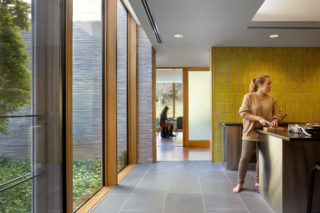 Project: Kim and Tritton Residence Halls, Haverford College. Architect: Tod Williams Billie Tsien Architects | Partners. Landscape Architect: Mathews Nielsen Landscape Architects. Photo: Michael Moran/OTTO.