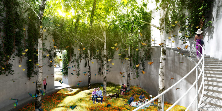 Project: Maker Park. Architect: STUDIO V Architecture. Landscape Architect: Ken Smith Workshop. Image: STUDIO V Architecture and Ken Smith Workshop.