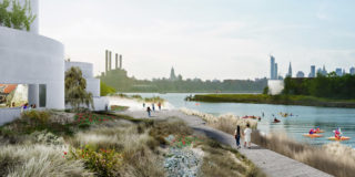 Project: Maker Park. Architect: STUDIO V Architecture. Landscape Architect: Ken Smith Workshop. Image: STUDIO V Architecture and Ken Smith Workshop.