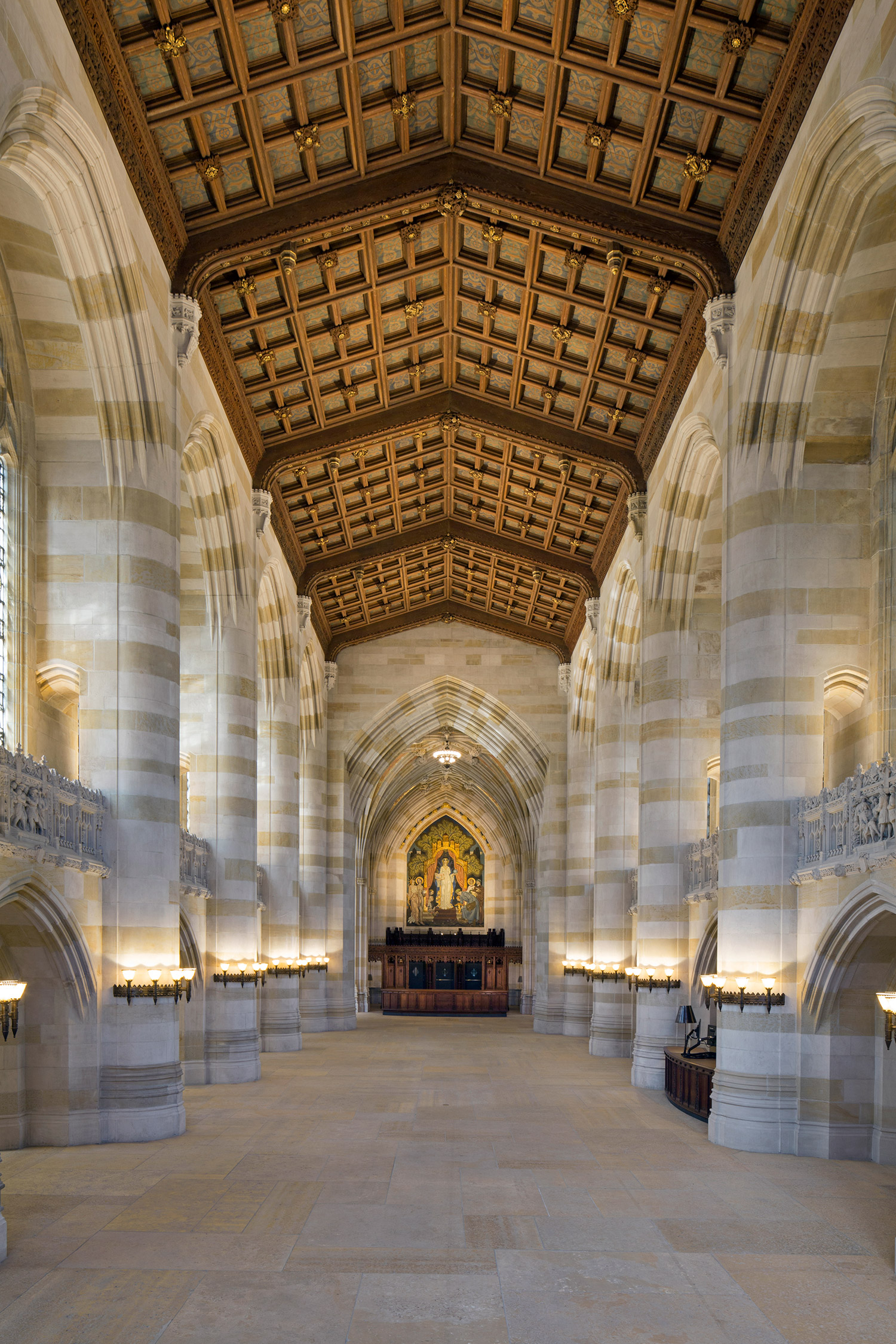 Historic Renovation of Yale University's Sterling Memorial Library in New Haven, CT. Architect: James Gamble Rogers.