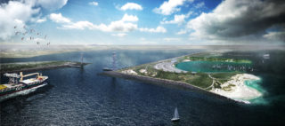 Houston-Galveston Area Protection System (H-GAPS) by ROGERS PARTNERS Architects + Urban Designers. Credit: Courtesy of ROGERS PARTNERS Architects + Urban Designers.