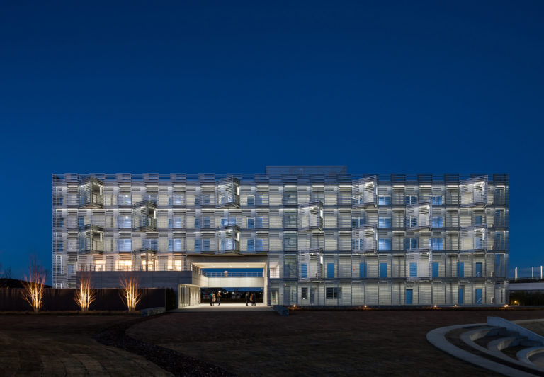 Josai International University i-House Dormitory by studioSUMO with Obayashi Corporation. Credit: Kawasumi Kobayashi Kenji Photograph Office Co., Ltd.