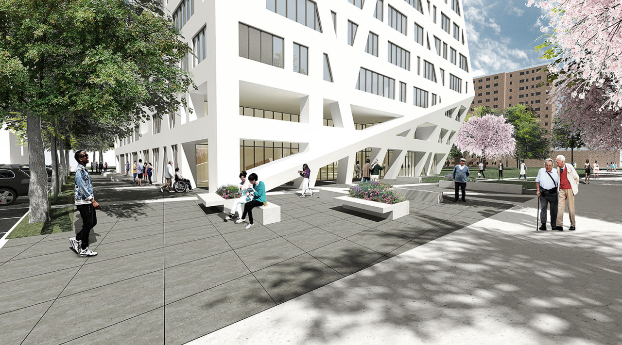 Sumner Houses Senior Housing by Studio Libeskind. Credit: Studio Libeskind.