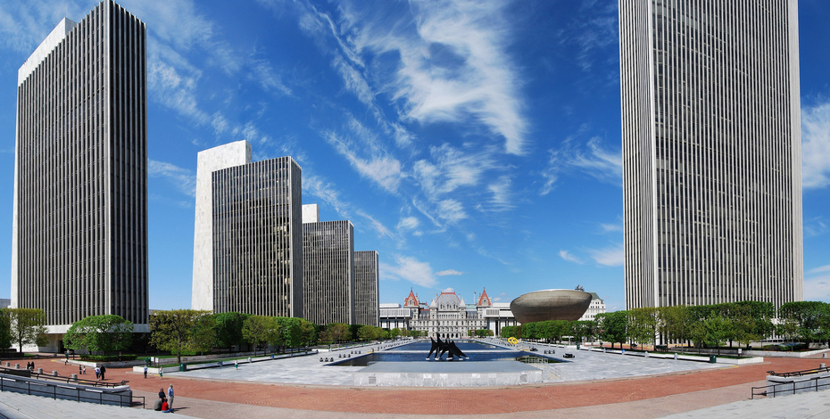 Empire State Plaza in Albany. Credit: Matt Wade.
