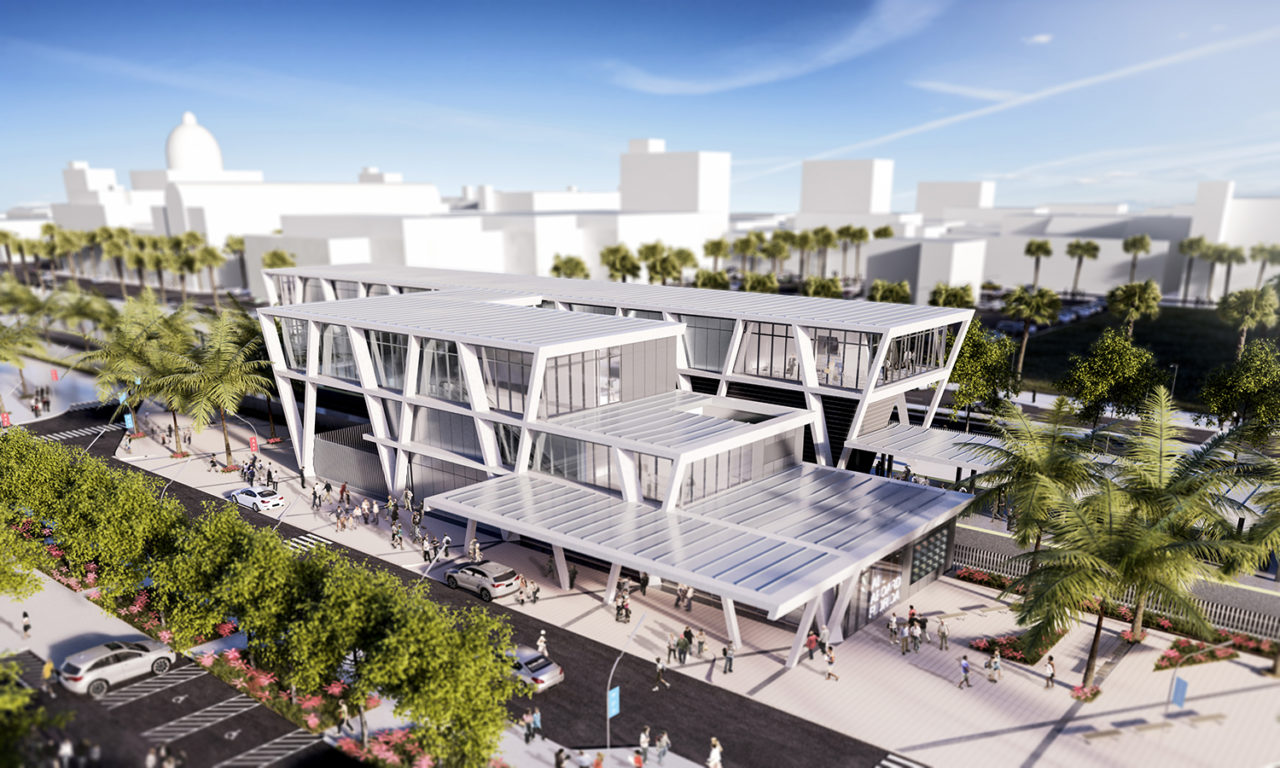 MiamiCentral Station by SOM/Zyscovich Architects. Credit: © Smilodon CG.