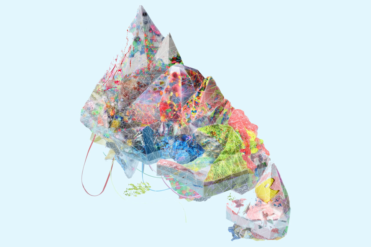 A cautionary tale of accumulation, Agency—Agency's floating island of Pla-Kappa shifts its shape slowly, constantly growing while consuming itself. Image: Agency—Agency.