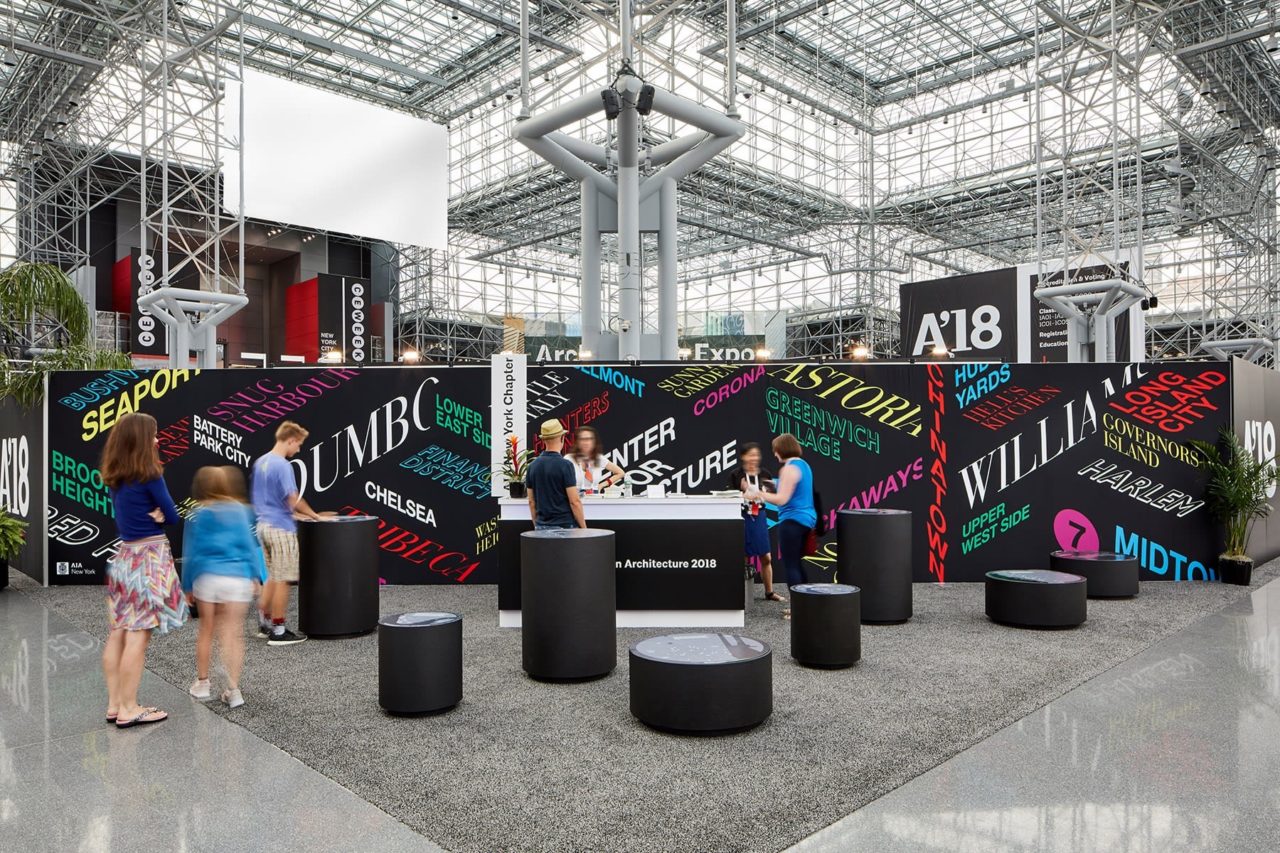 AIANY hosted the AIA Conference on Architecture in 2018, taking place at the Javits Center. Photo: Courtesy of Pentagram.