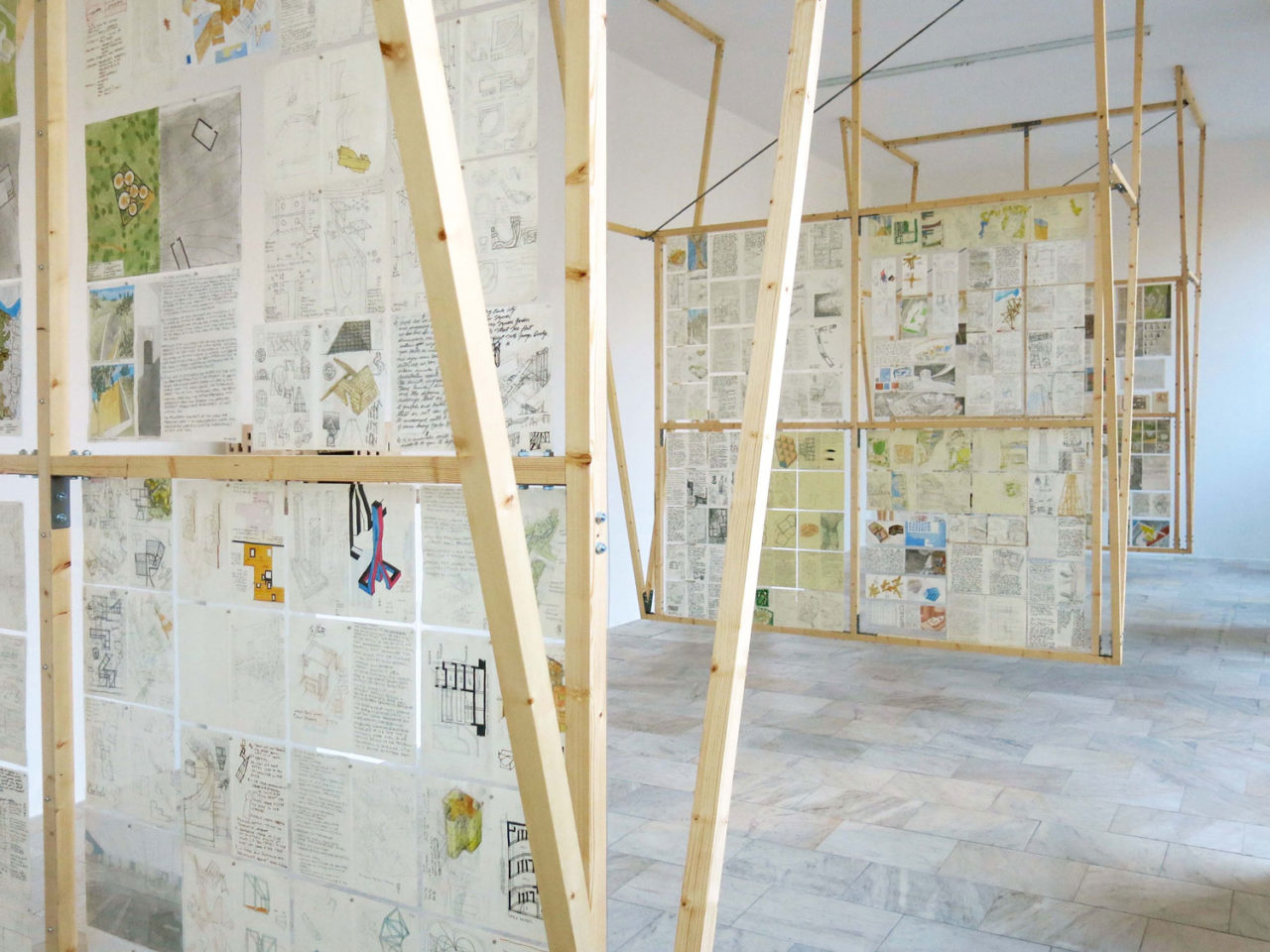 Exquisite Corpse, Architektur Galerie Berlin, Berlin, Germany. Photo: Jennifer Lee.