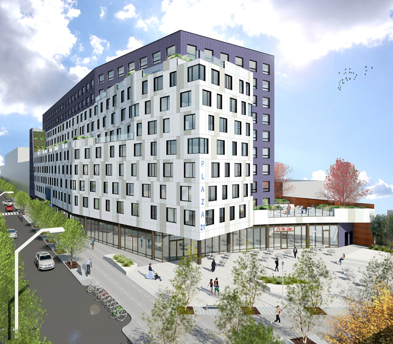 Far Rockaway Mixed Use Project by Urban Architectural Initiatives. Credit: Urban Architectural Initiatives.