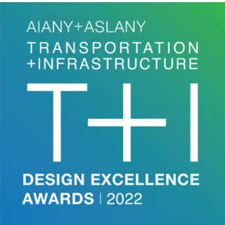Logo for AIANY + ASLANY Transportation + Infrastructure Design Excellence Awards 2022