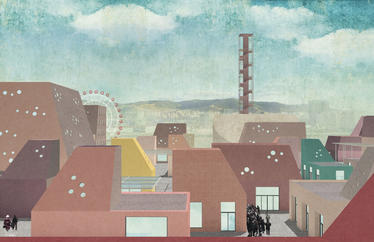 Design for Ulaanbaatar Village, Ulaanbaatar, Mongolia. Image: PAU.