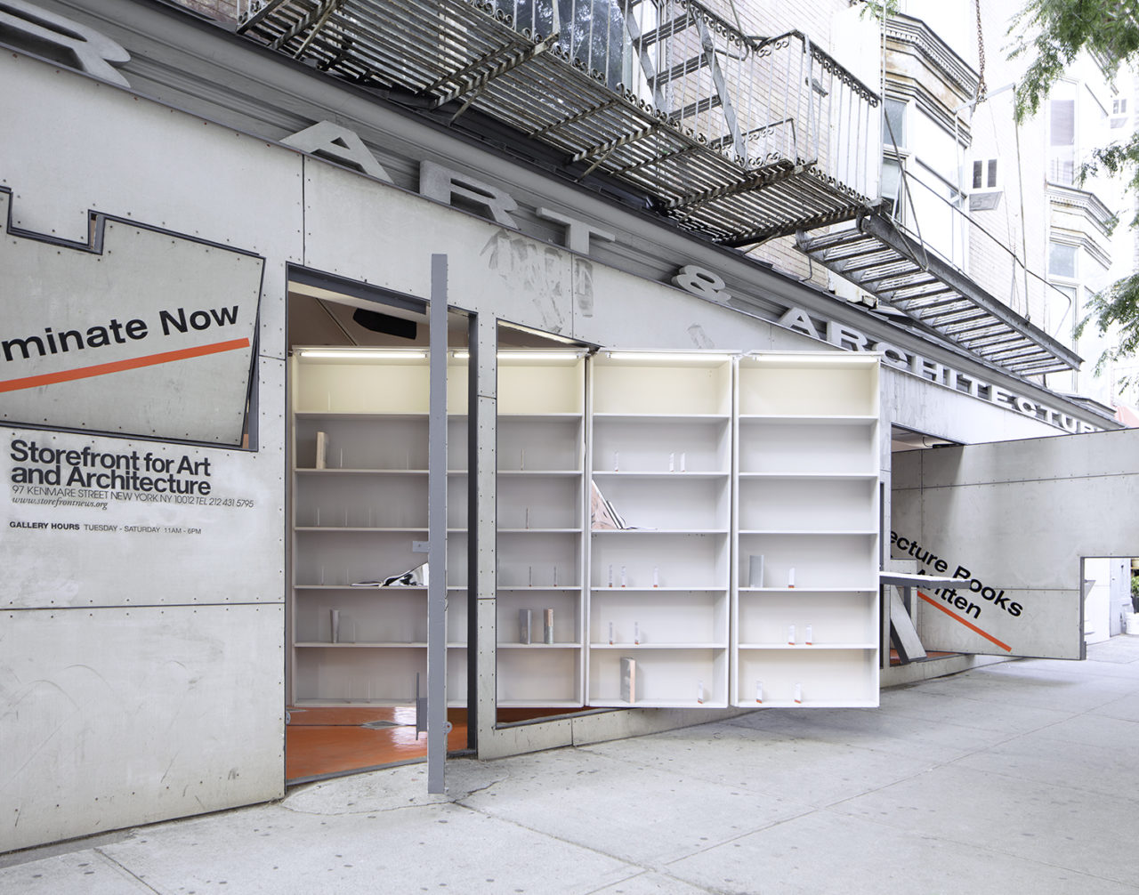 "Architecture Books Yet to be Written" at Storefront for Art and Architecture by Abruzzo Bodziak Architects. Image credit: Naho Kubota.