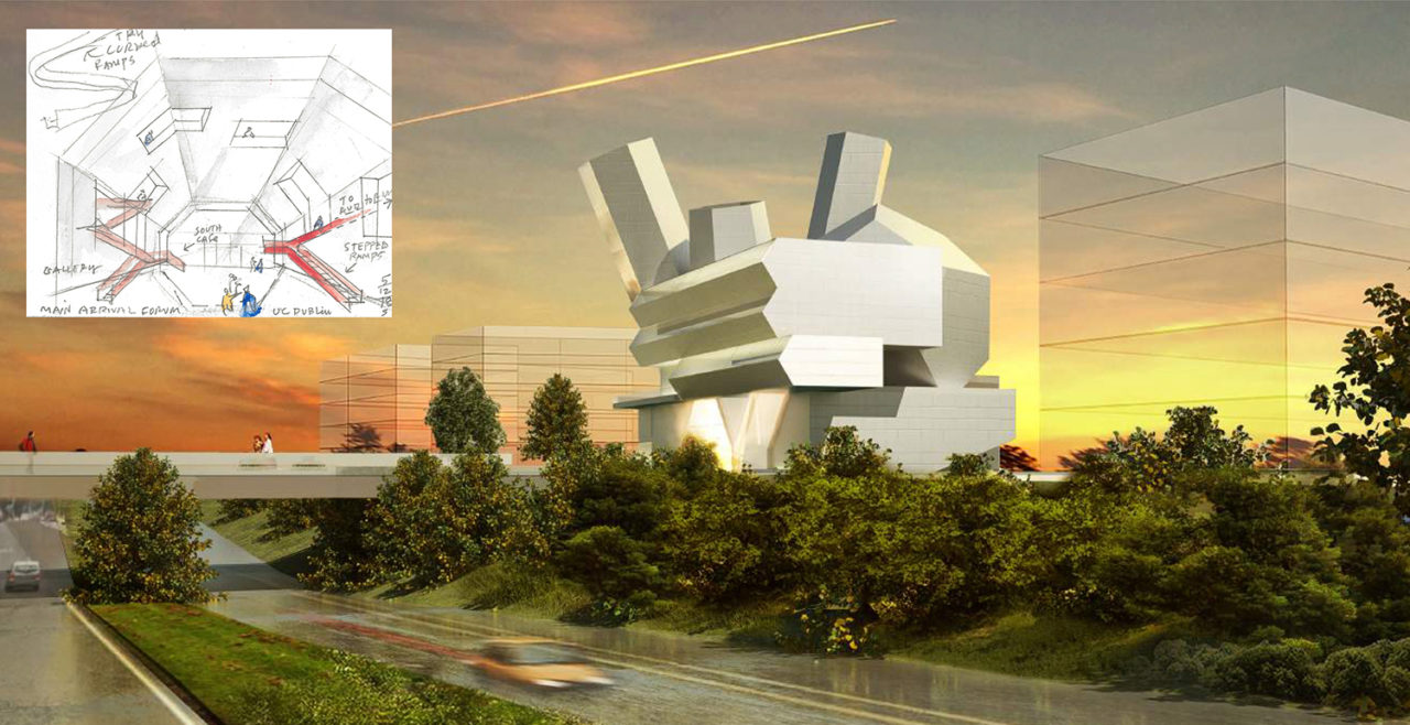 University College Dublin's Centre for Creative Design by Steven Holl Architects with Kavanagh Tuite Architects and HarrisonStevens. Image credit: Courtesy of Steven Holl Architects.