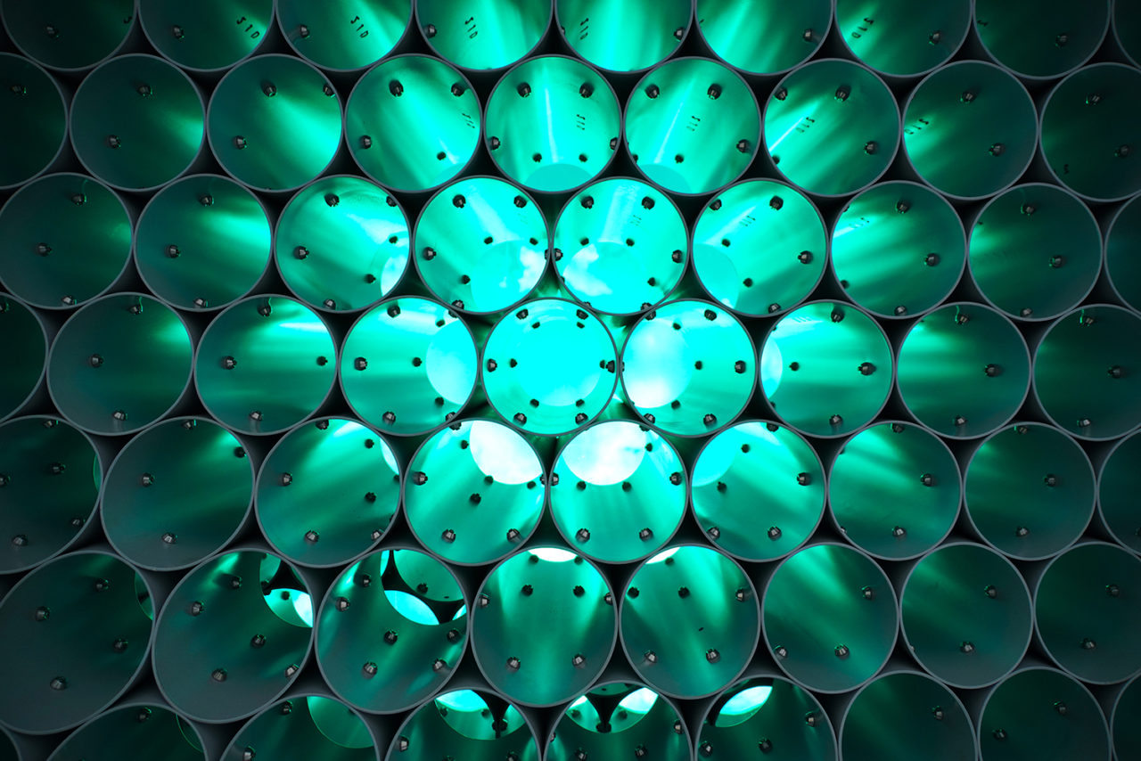 "Over/Under" kiosk by Woods Bagot. Image Credit: Luka Gavasheli