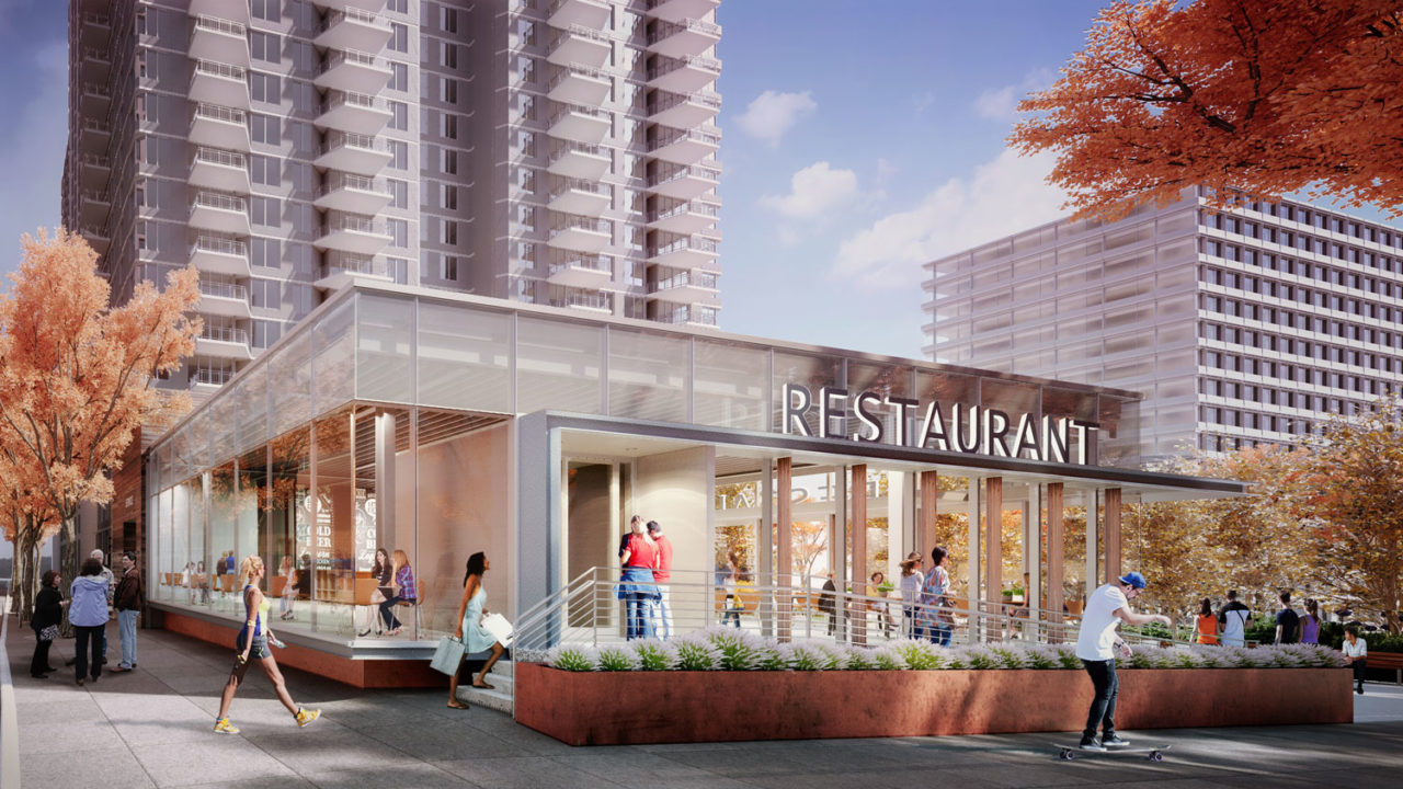 A new POPS (Privately Owned Public Space) is currently under construction on the border of Murray Hill and Kips Bay. Credit: Nova Concepts, Inc.