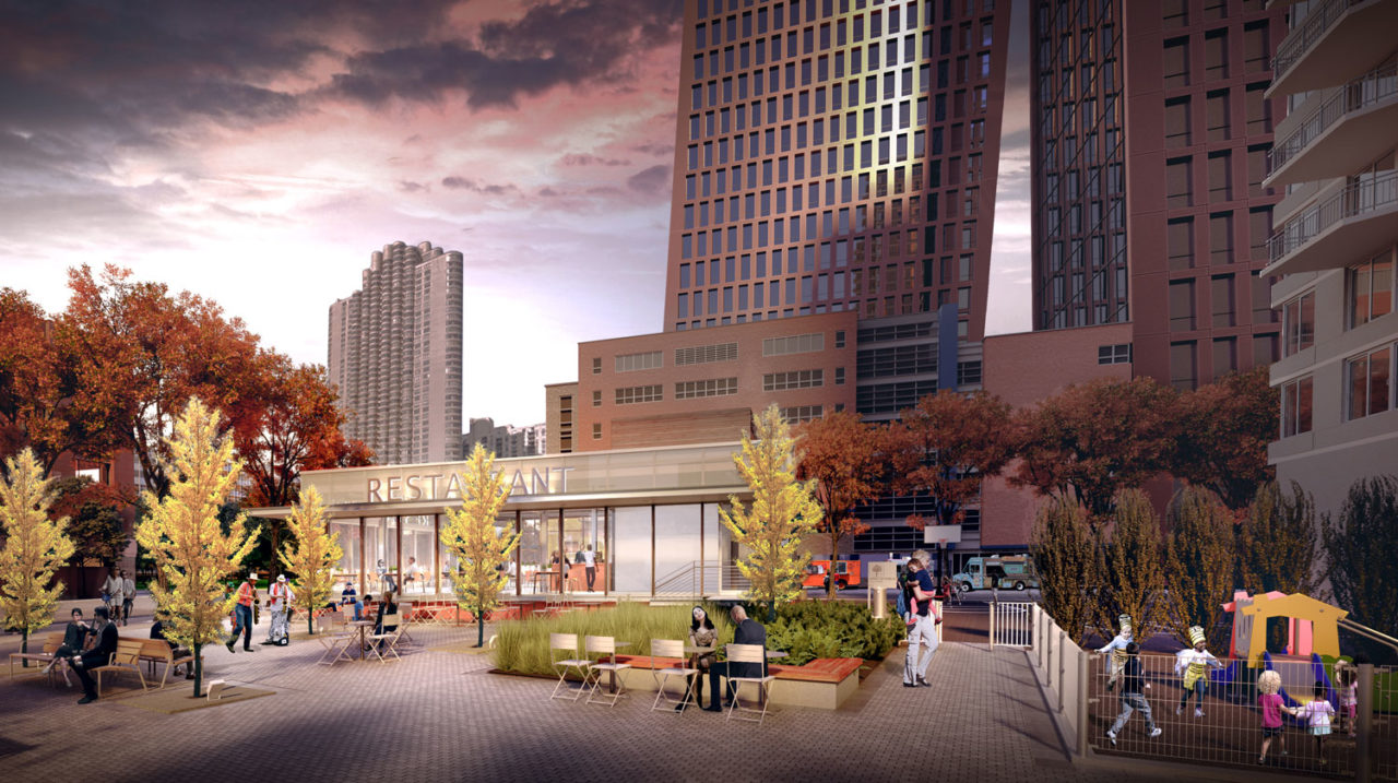 A new POPS (Privately Owned Public Space) is currently under construction on the border of Murray Hill and Kips Bay. Credit: Nova Concepts, Inc.