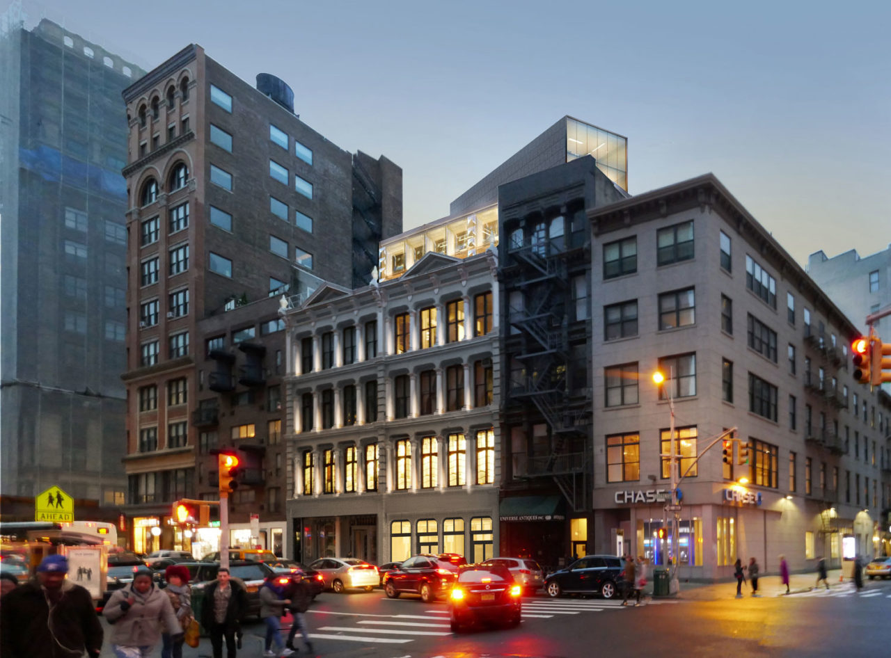 Construction is anticipated to start of the DXA studio-designed rooftop glass addition to 831 Broadway. Credit: DXA studio/Ben Olschner.