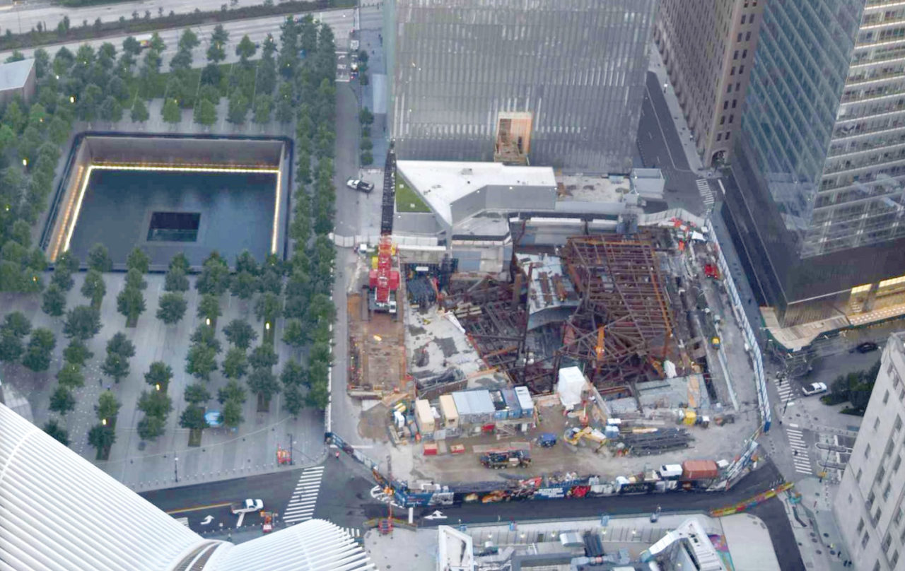 Performing Arts Center construction progress as of September 4, 2018. Photo: Courtesy of EarthCam.