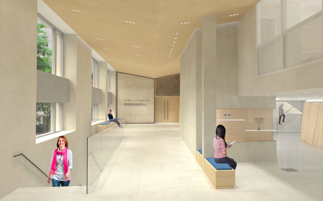 Park Avenue Synagogue renovation by Murphy Burnham & Buttrick. Image credit: Murphy Burnham & Buttrick.