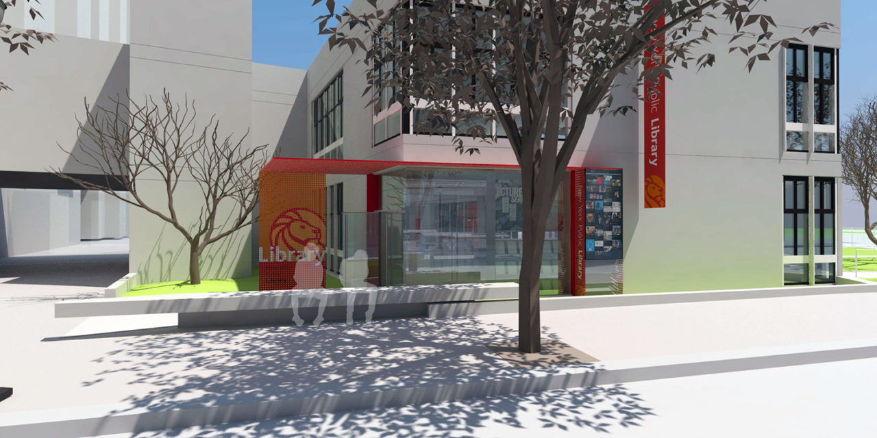 Roosevelt Island Branch Library by Smith-Miller + Hawkinson Architects. Image credit: Smith-Miller + Hawkinson Architects.