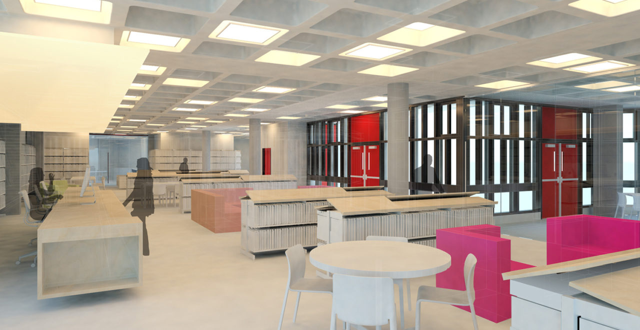 Roosevelt Island Branch Library by Smith-Miller + Hawkinson Architects. Image credit: Smith-Miller + Hawkinson Architects.