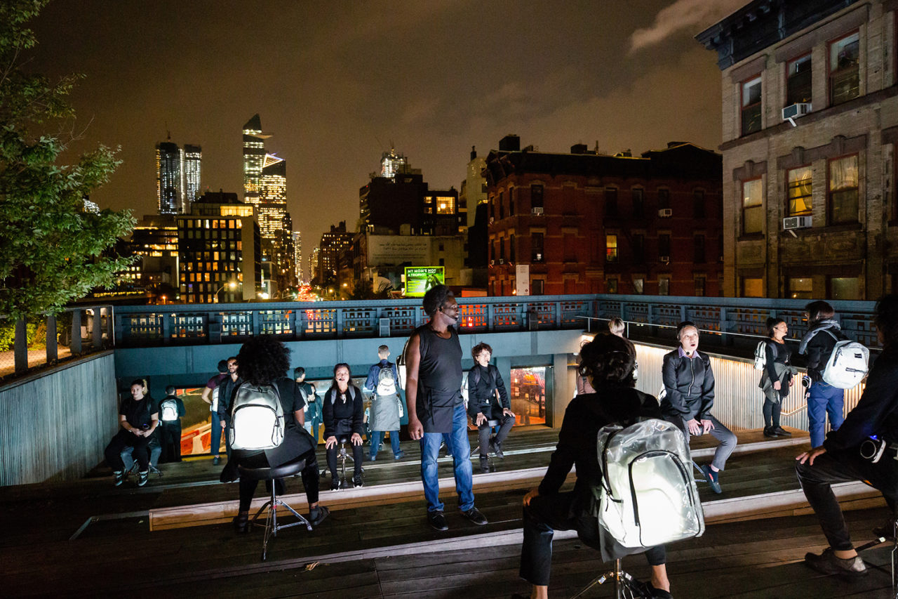 The Mile-Long Opera: a biography of 7 o'clock. Image credit: Liz Ligon.