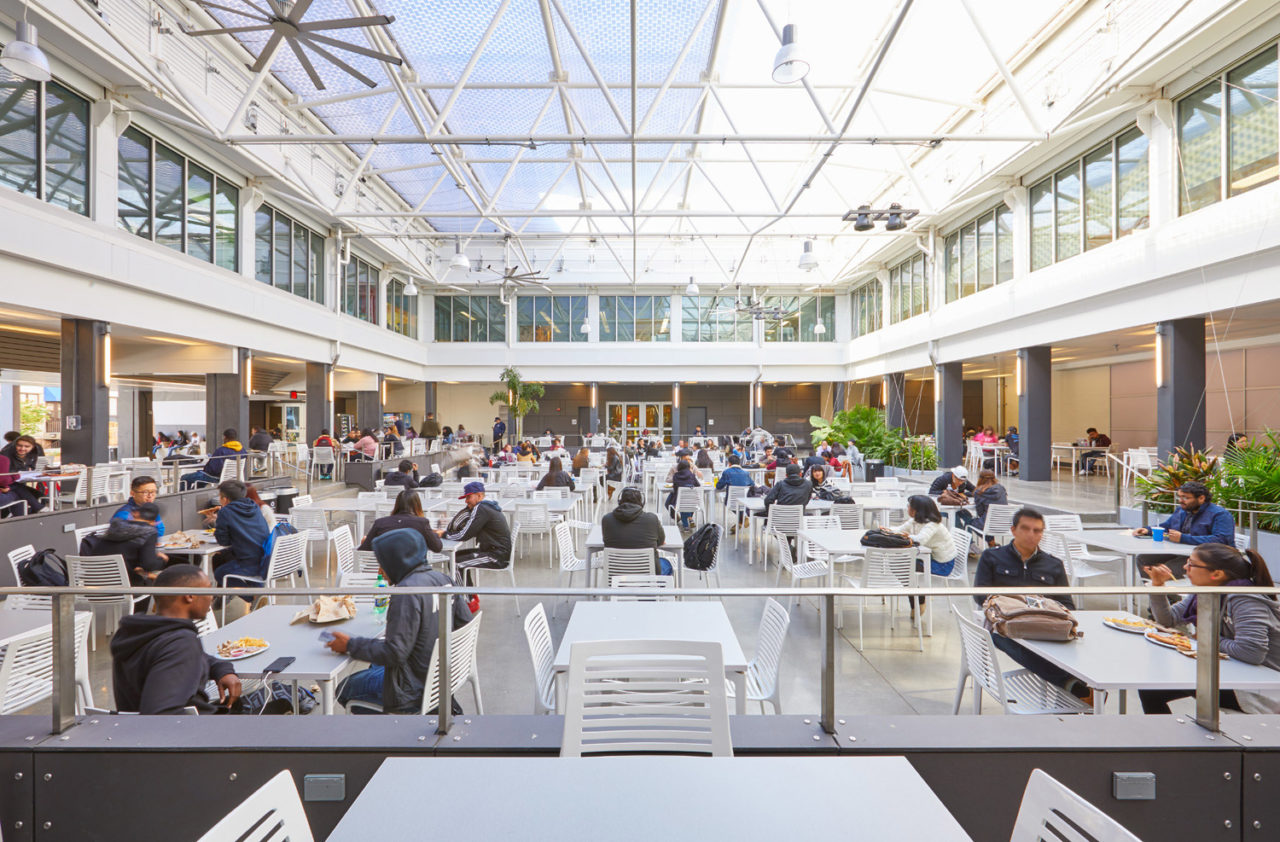 Goshow Architects, Science Building Courtyard Enclosure Queensborough Community College, Queens, NY. Credit: Goshow Architects.