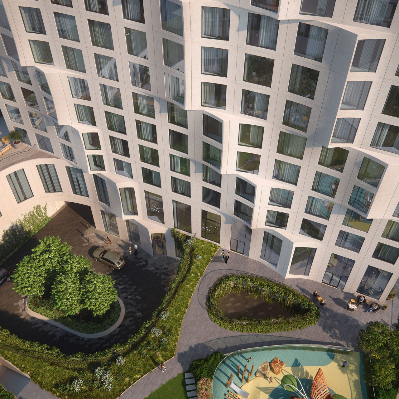 Studio Gang’s 11 Hoyt Street units for sale. Image: Binyan.