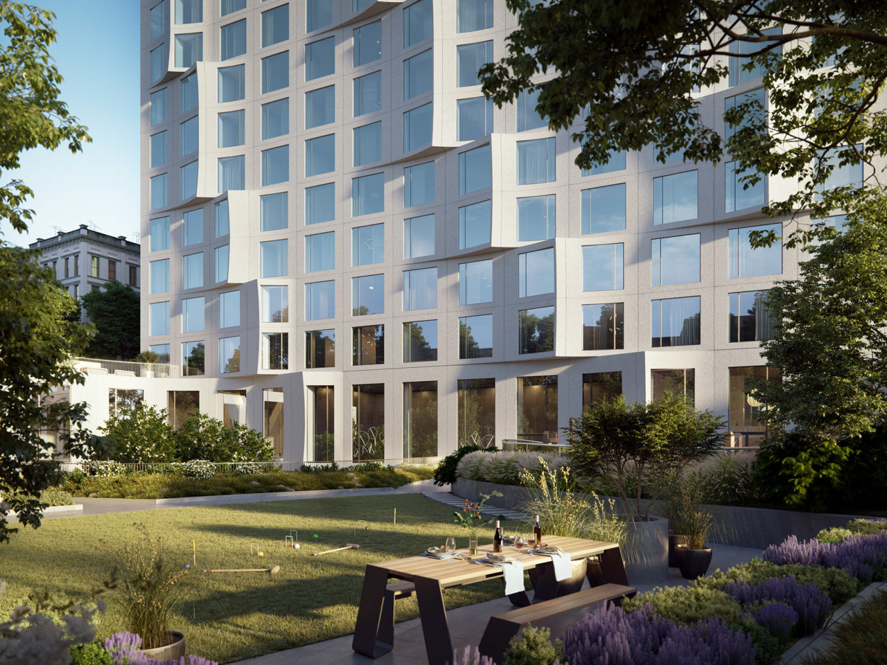 Studio Gang’s 11 Hoyt Street units for sale. Image: Binyan.