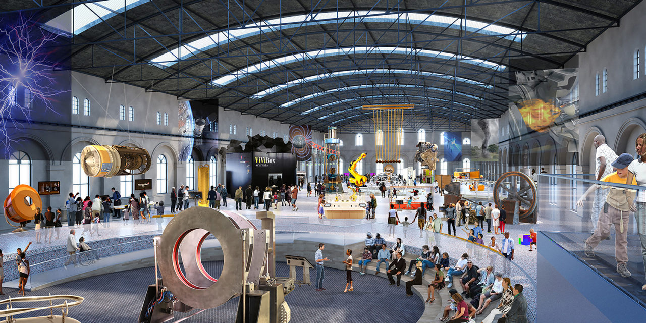 Interactive Science Museum and Education Center in Differdange, Luxembourg, by Skolnick Architecture & Design Partnership. Image credit: Skolnick Architecture & Design Partnership.