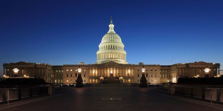 US Capitol at dusk. Photo credit: Martin Falbisoner.
