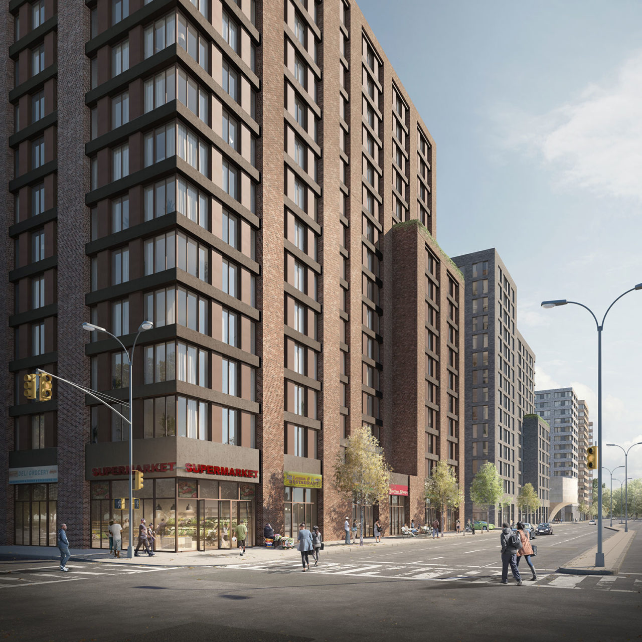 Christian Cultural Center development by Practice for Architecture and Urbanism. Image courtesy of Practice for Architecture and Urbanism.