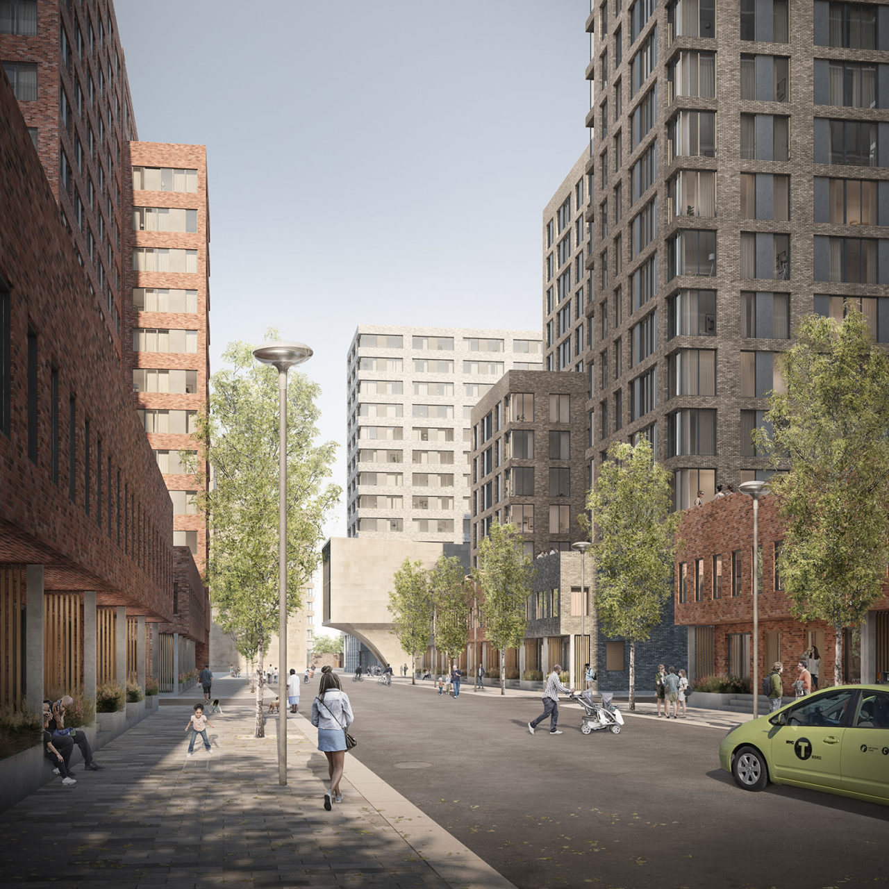 Christian Cultural Center development by Practice for Architecture and Urbanism. Image courtesy of Practice for Architecture and Urbanism.