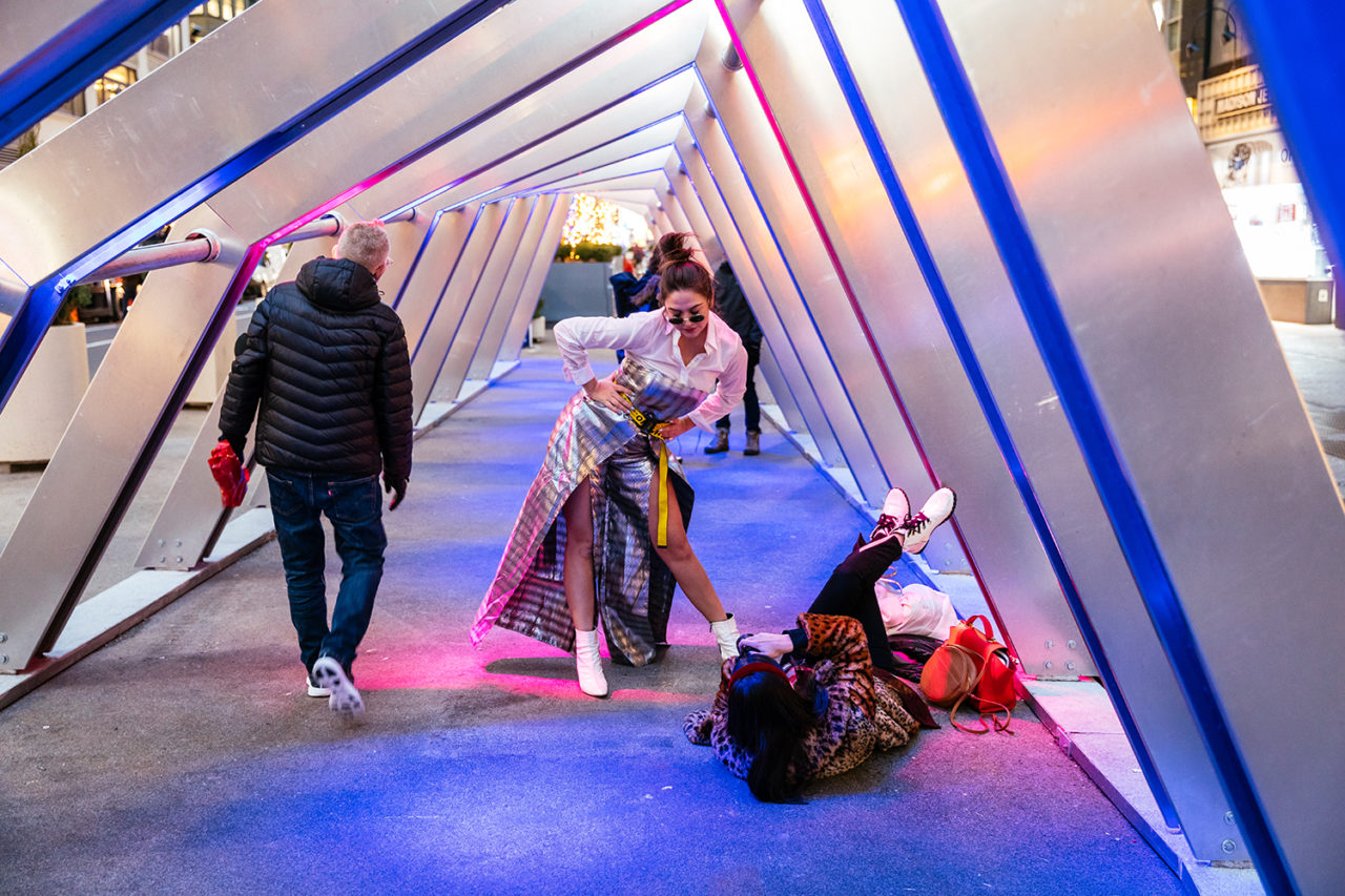 Iceberg by the Montreal-based team ATOMIC3 and Appareil Architecture, in collaboration with Jean-Sébastien Côté and Philippe Jean/Les Ateliers Numériques. Photo: Alexandre Ayer/Diversity Pics.