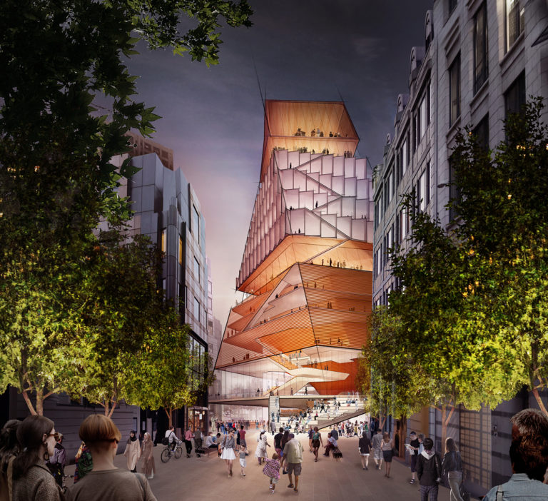 London’s Barbican, the London Symphony Orchestra, the Guildhall School of Music & Drama, and Diller Scofidio + Renfro have unveiled the first renderings of the Centre for Music. Image: Courtesy of Diller Scofidio + Renfro.