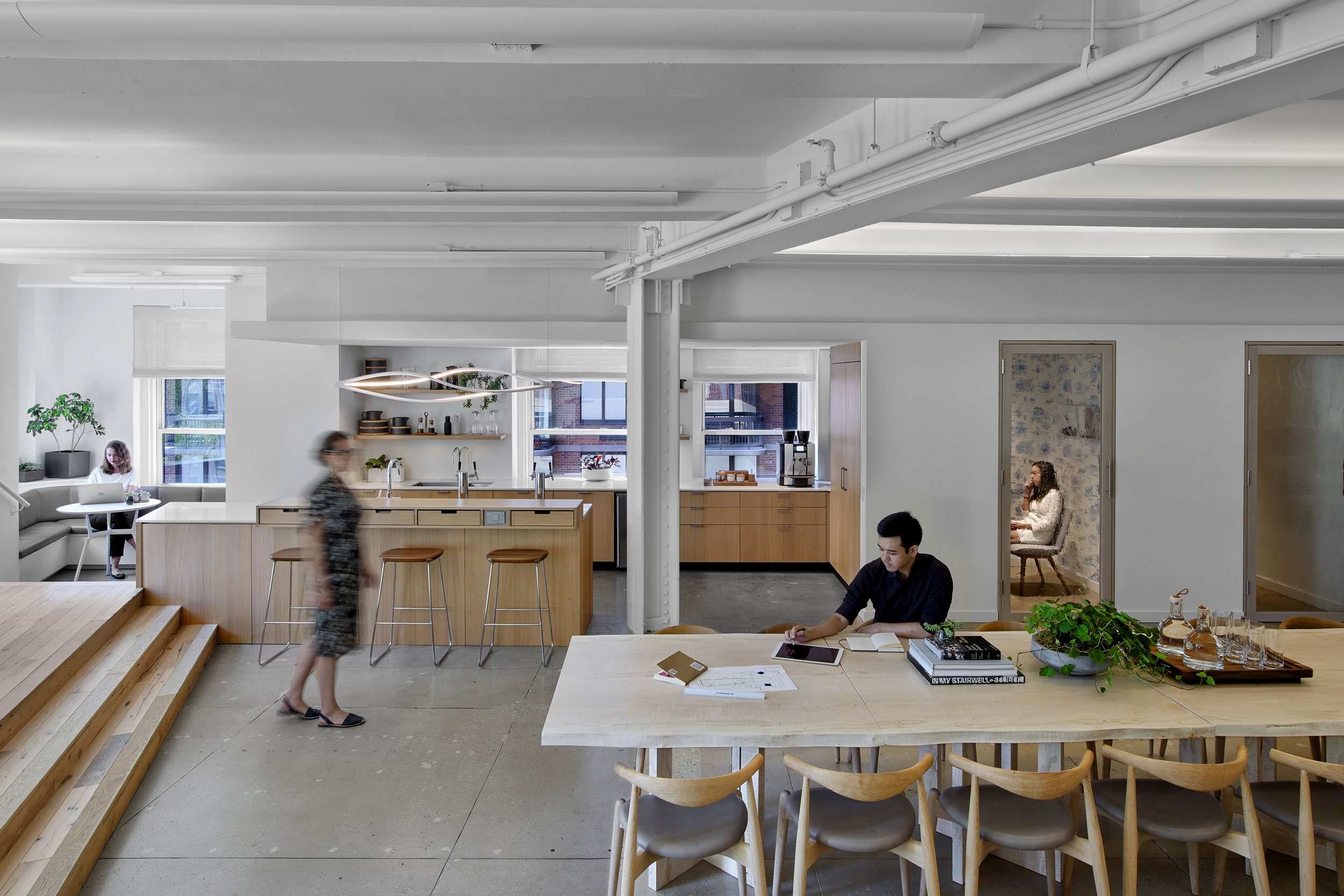 COOKFOX Architects' own office by COOKFOX Architects with Sustainability Consultants Paladino and Terrapin Bright Green. Photo: Eric Laignel.